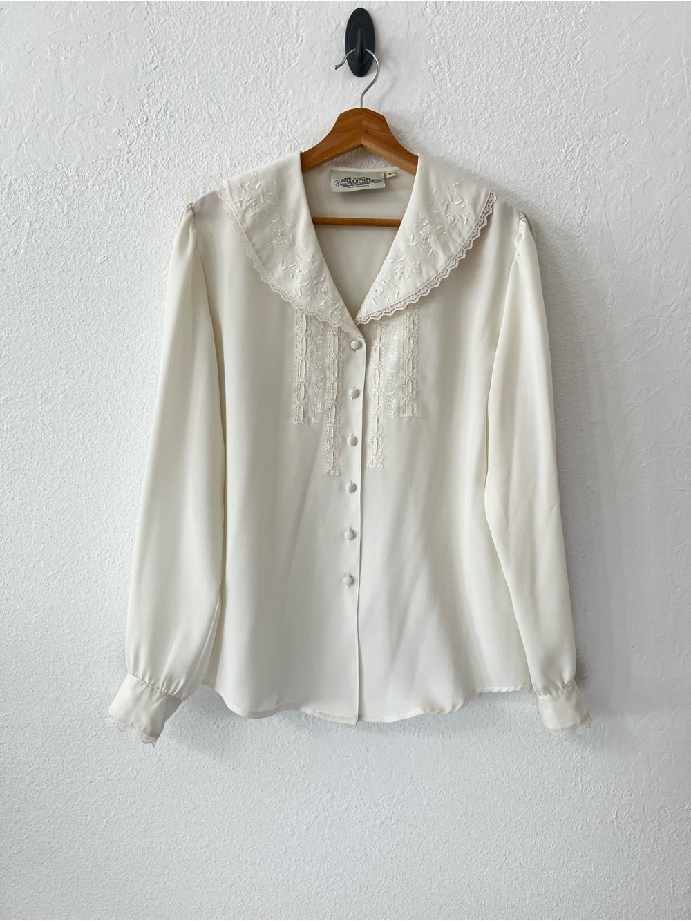 Vintage Ethereal Susan Bristol New Traditions Lace Blouse Cottage Romantic Sz 6